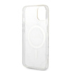 Guess zestaw ładowarka MagSafe + etui do iPhone 14 Plus 6,7" białe Marble (GUBPP14MHMEACSH)