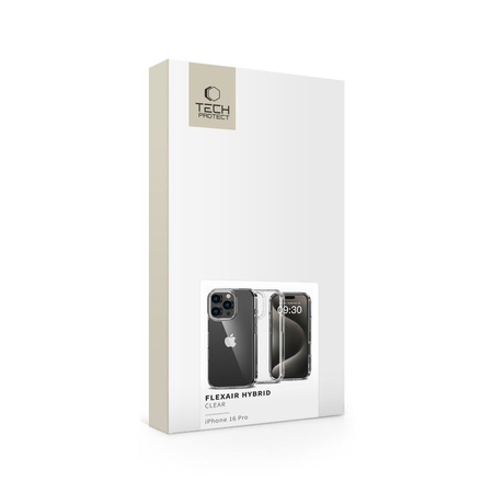 TECH-PROTECT FLEXAIR HYBRID DO IPHONE 16 PRO ETUI ZDERZENIOWE PRZEZROCZYSTE