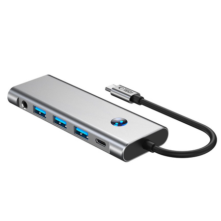 TECH-PROTECT HUB ADAPTER 9IN1 TYPE-C DO LAPTOPA USB3.0 HDMI 4K 60HZ PD100W