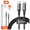 MCDODO KABEL USB-C USB-C SZYBKIE ŁADOWANIE USB TYP C 100W 1M POWER OFF LED