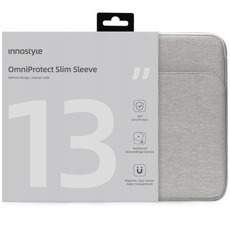 INNOSTYLE TORBA NA LAPTOPA 13" WODOODPORNA ETUI OMNIPROTECT SLIM SZARY