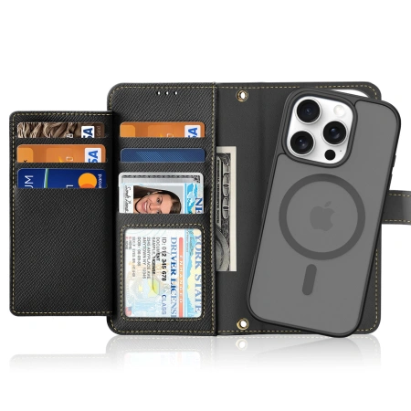 DUX DUCIS ETUI SKÓRZANE DO IPHONE 16 PRO MAX LAVA MAGNETYCZNE ZAMKNIĘCIE