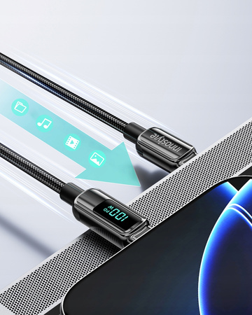 INNOSTYLE KABEL Z WYŚWIETLACZEM USB-C SZYBKIE ŁADOWANIE USB TYP C 100W 1M