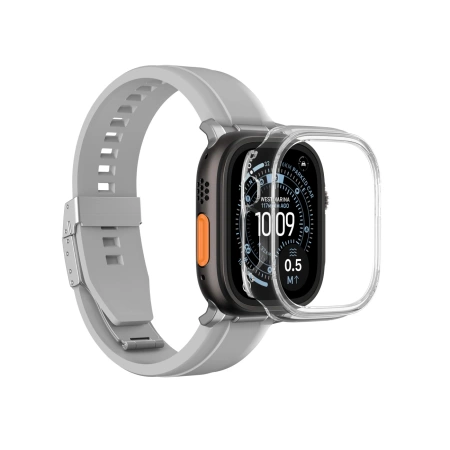 Etui ochronne AMAZINGTHING Minimal na Apple Watch UItra 3 49 mm - przezroczyste