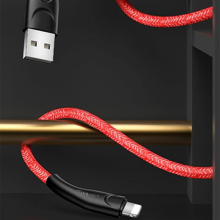 USAMS KABEL DO LIGHTNING 1M 2A DO IPHONE 6 7 8 X XS 11 12 13 SZYBKIE