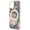 Etui Guess GUHMP14SHCFWSK na iPhone 14 - czarne Flower MagSafe