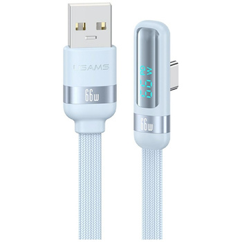 Kabel USAMS US-SJ651 66W USB-A/USB-C 1.2m niebieski