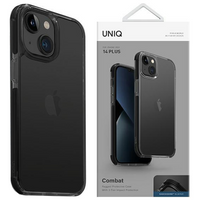 UNIQ etui Combat iPhone 15 6.1" czarny/carbon black