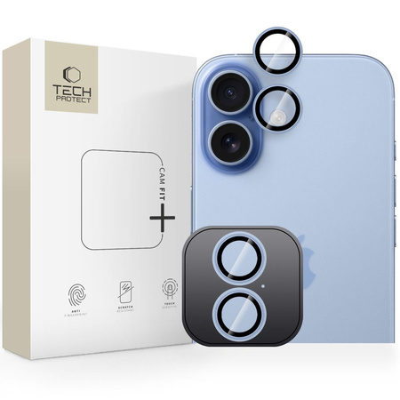 OSŁONA APARATU TECH-PROTECT CAMRING FIT+ IPHONE 16 / 16 PLUS / 17 MIST BLUE