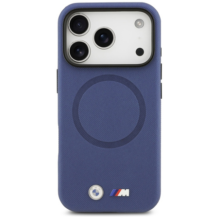 Etui BMW M FW Metal Logo MagSafe do      iPhone 17 Pro granatowy