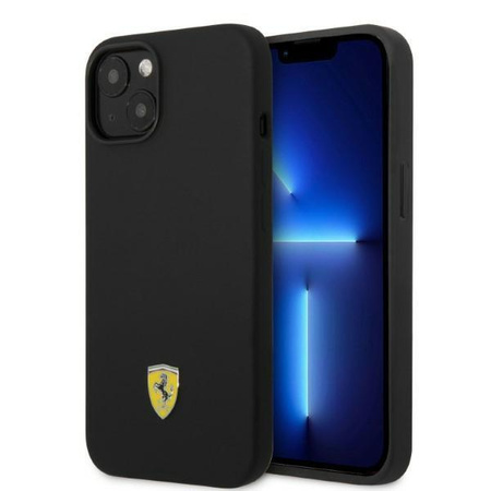 Ferrari FEHMSIP14MBK iPhone 14 Plus 6,7" czarny/black hardcase Silicone Metal Logo Magsafe