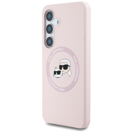 KARL LAGERFELD ETUI SILICONE DOUBLE HEADS AND CIRCLE DO MAGSAFE DO SAMSUNG