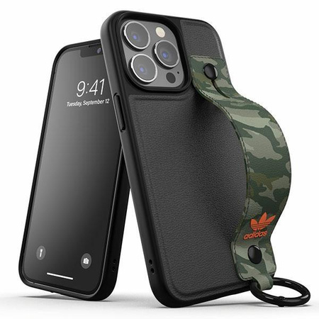 Etui Adidas OR Hand Strap Case na iPhone 13 Pro /13 czarno-zielony/black-green 47111