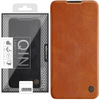 Nillkin Qin Case etui do Xiaomi Redmi Note 11T 5G / Note 11S 5G / Note 11 5G (China) / Poco M4 Pro 5G osłona na aparat kabura pokrowiec obudowa z klapką brązowy