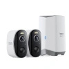 Zewnętrzny zestaw monitoringu Baseus Security N1 Plus Dual 2K (2 kamery) - biały