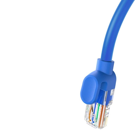 Kabel Ethernet Baseus High Speed Cat 6 RJ-45 1000Mb/s 0.5m okrągły - niebieski