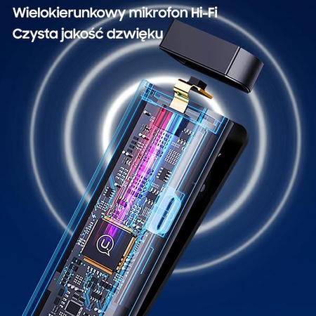 USAMS Bezprzewodowy mikrofon krawatowyENC 2.4G Wireless Lavalier Microphone USB-C ZB243MKF01 (US-ZB243)