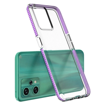 Spring Case etui Realme 9 Pro silikonowy pokrowiec z ramką jasnoróżowe