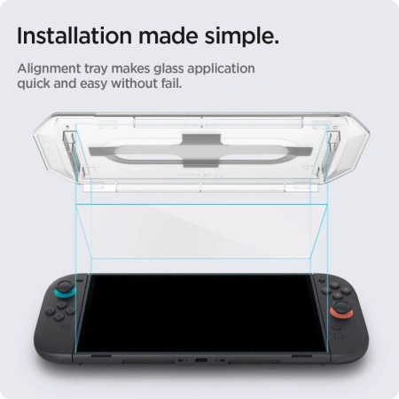 SPIGEN SZKŁO HARTOWANE GLAS.TR EZ FIT 2-PACK DO NINTENDO SWITCH OCHRONA