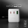 Adapter podróżny SBS 2xUSB-C 1xUSB-A uniwersalny - biały