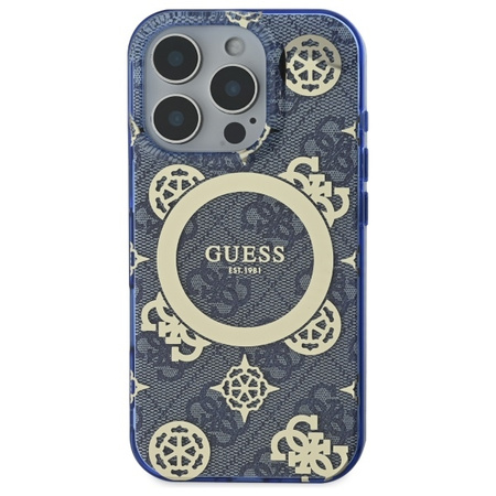 GUESS ETUI DO IPHONE 16 PRO MAX 6.9 HARDCASE Z PEONII DO MAGSAFE 4G
