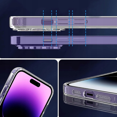 CO2 ETUI MAGNETYCZNE CLEAR CASE WZMOCNIONE DO MAGSAFE IPHONE 15