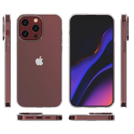 HURTEL ETUI DO IPHONE 15 PRO MAX PRZEZROCZYSTE Z SERII ULTRA CLEAR OCHRONNE