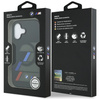 Etui BMW M IML Metal Buttons Tricolor    Lines MagSafe do iPhone 17 czarny