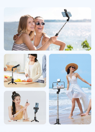 Selfie stick for phone Mcdodo Tripod Bluetooth tripod SS-1781 black
