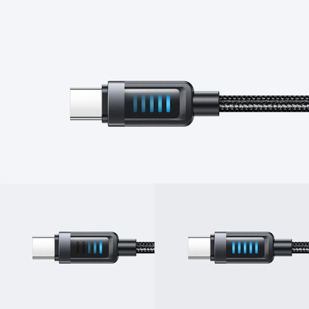 MCDODO KABEL USB-A USB-C SZYBKIE ŁADOWANIE USB TYP C PD 100W 6A 1,2M LED