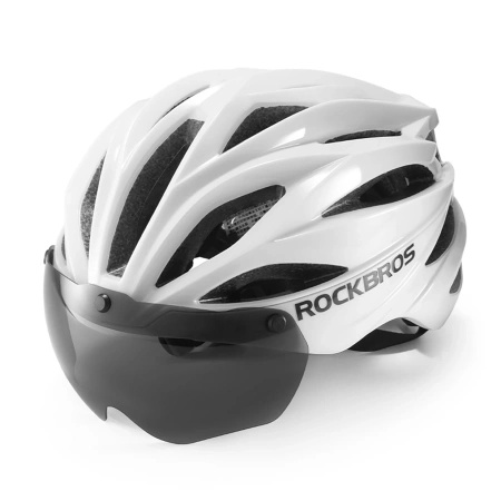 ROCKBROS KASK ROWEROWY Z SZYBKĄ OKULARY ODPINANE Z OCHRONĄ UV UNISEX
