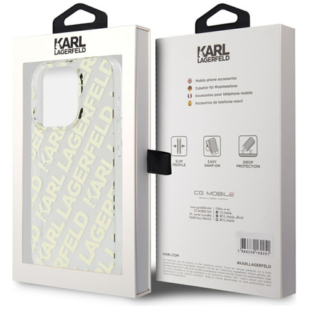 KARL LAGERFELD HARDCASE DO IPHONE 15 PRO MAX Z LOGO IML FULLOVER POKROWIEC