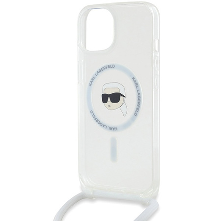 KARL LAGERFELD ETUI DO IPHONE 15 14 13 6.1 CROSSBODY DO MAGSAFE KARL HEAD