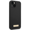 Guess GUHMP14MSBPLK iPhone 14 Plus 6,7" czarny/black hard case Silicone Logo Plate MagSafe