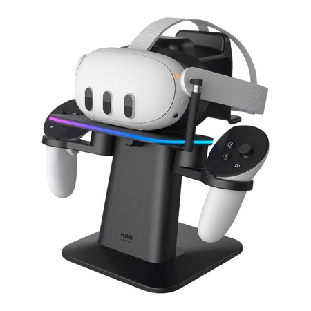 KIWIDESIGN STACJA ŁADUJĄCA RGB DO META QUEST 3 QUEST 2 QUEST PRO AKCESORIA