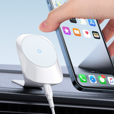 Mcdodo car holder with magnetic charger for iPhone 12 13 white