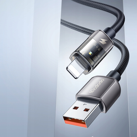 MCDODO KABEL USB LIGHTNING SZYBKIEGO ŁADOWANIA 36W DO IPHONE 13 14 1M LED