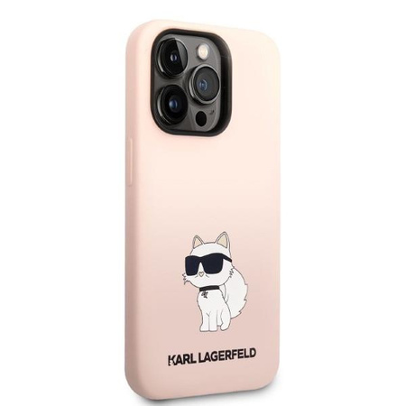 Karl Lagerfeld KLHCP14XSNCHBCP iPhone 14 Pro Max 6,7" hardcase różowy/pink Silicone Choupette