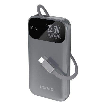 DUDAO POWERBANK K31 10000MAH 22,5W PD Z WBUDOWANYM KABLEM DO IPHONE 11 12