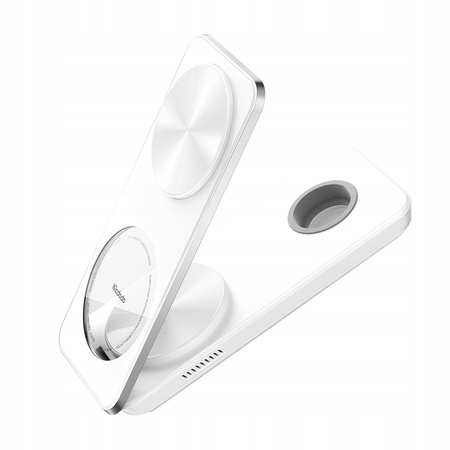 3in1 QI Docking Station for iPhone, Airpods, Watch, white, McDodo