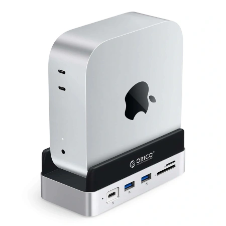 Stacja dokująca Orico MiniDock 10w1 z kieszenią na dysk twardy SSD - srebrna