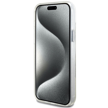 GUESS ETUI HARDCASE RING STAND DO IPHONE 15 PLUS 14 PLUS DO MAGSAFE GLITTER