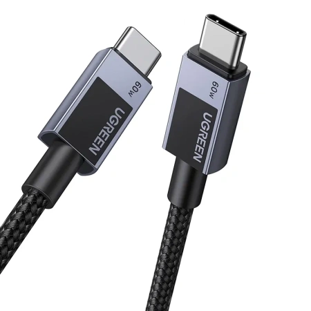 UGREEN KABEL USB-C DO USB-C 60W 2M PD DO ŁADOWANIA SZYBKIEGO TELEFONÓW