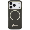 Etui Guess IML Script Metal MagSafe do   iPhone 17 Pro Max czarny