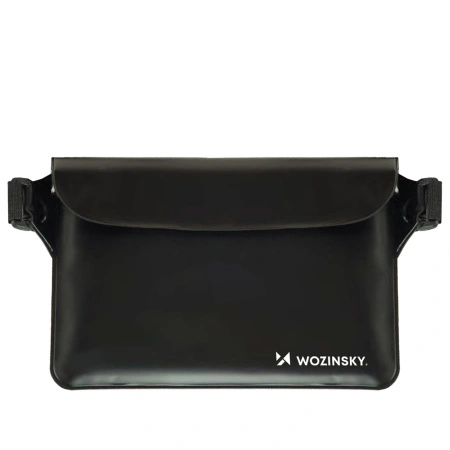 Saszetka Wozinsky WWS-01 wodoodporna nerka PVC - czarna