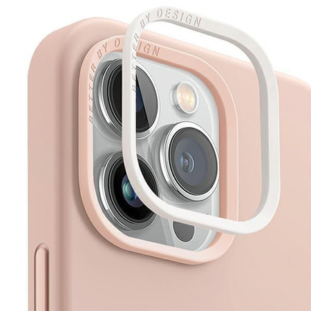 Etui Uniq Lino Hue na iPhone 14 Pro Magclick Charging rózowy/blush pink