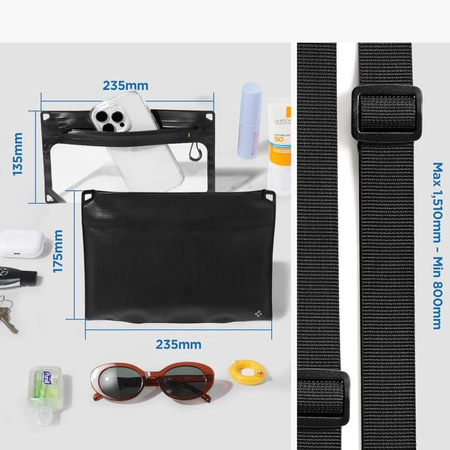SPIGEN A640 ETUI WODOODPORNE CROSSBAG DO UNIWERSALNE TELEFONY TABLETY