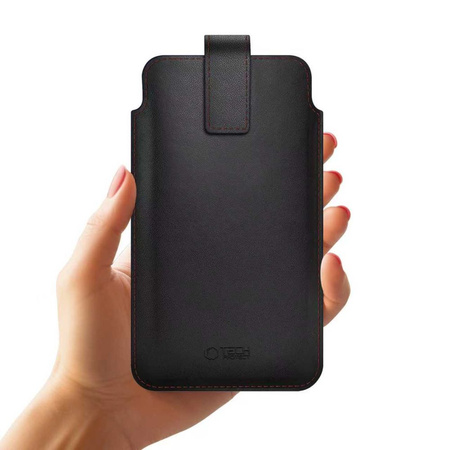 TECH-PROTECT SM65 UNIVERSAL PHONE POUCH 6.0-6.9 INCH BLACK/RED
