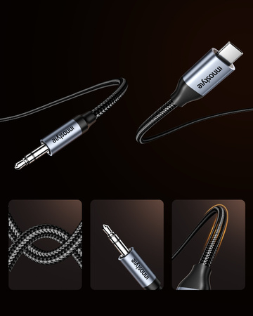 INNOSTYLE KABEL USB C AUX ADAPTER PRZEJŚCIÓWKA MINI JACK DO SAMSUNG DAC 1M