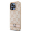 DKNY HARDCASE POKROWIEC DO IPHONE 15 PRO Z PASKAMI LEATHER CHECKERED MONO